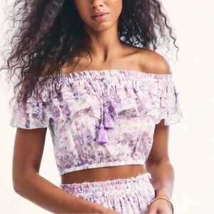 LoveShackFancy Off-Shoulder Top